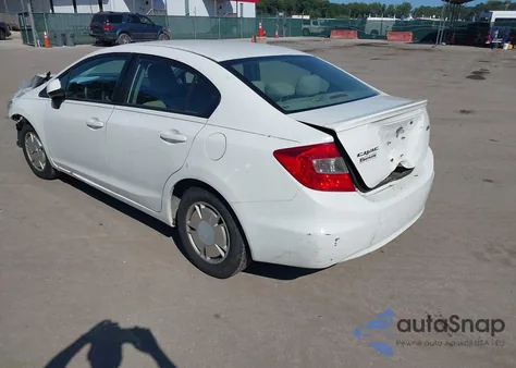 2012 Honda Civic Hf z USA, uszkodzony, nr VIN 2HGFB2F64CH518478